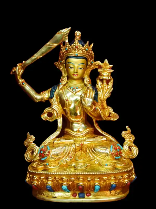 Statue du Bouddha de la Sagesse, Manjushri tibétain