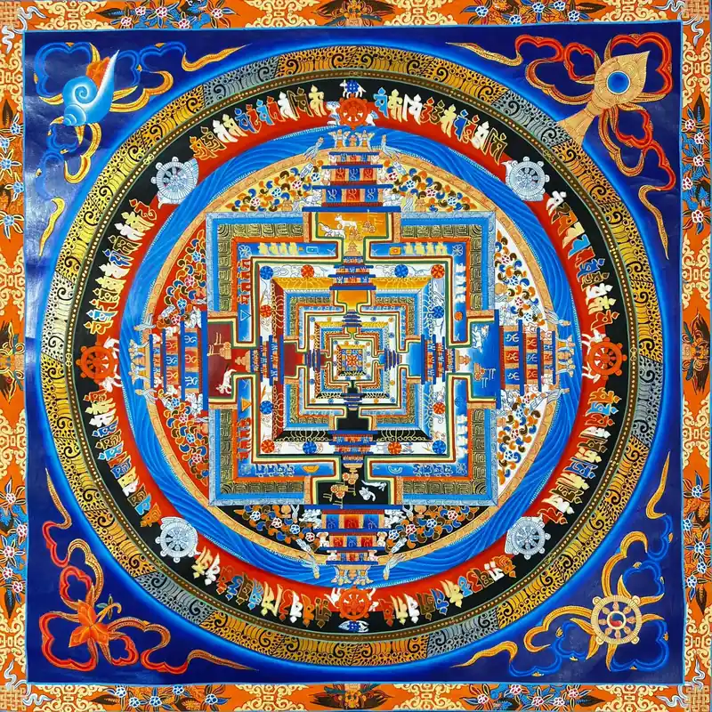 75 cm traditional Kalachakra mandala
