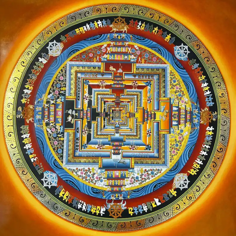 75 cm mandala de Kalachakra