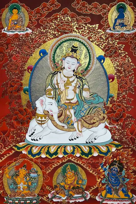 Thangka bouddhiste de Samantabhadra