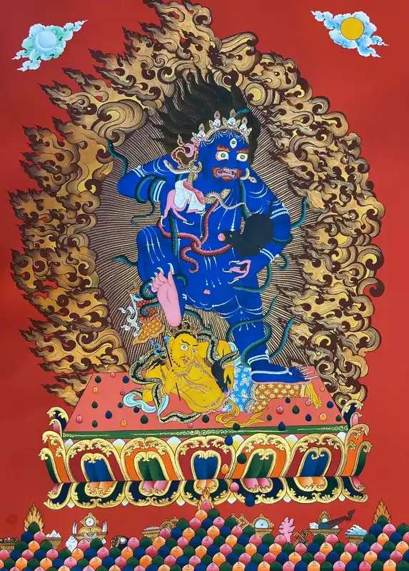 Thangka de Black Jambhala