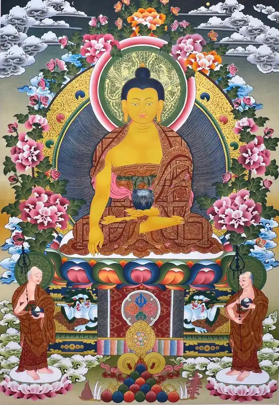 Peinture d’art du Bouddha Shakyamuni