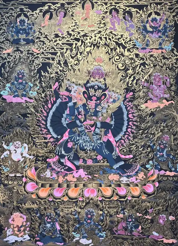 Peinture artisanale de Yamantaka