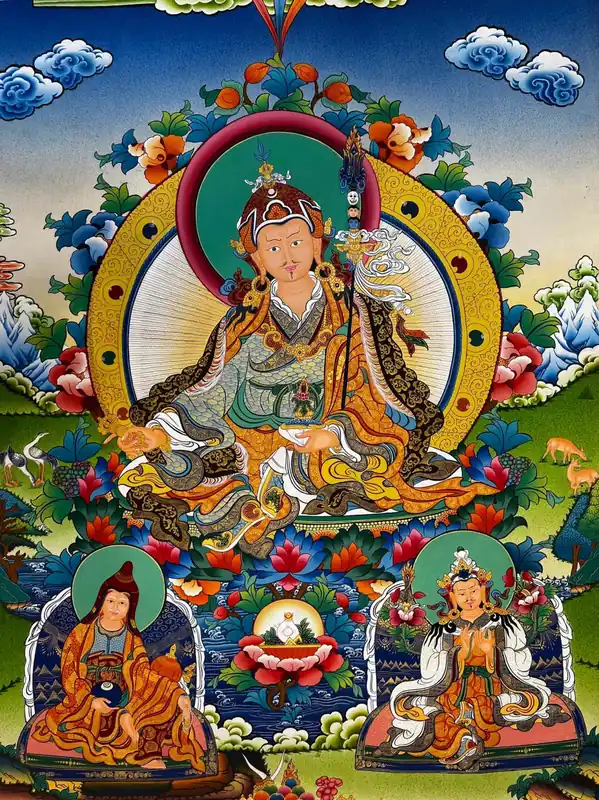 Art traditionnel de la peinture de Padmasambhava
