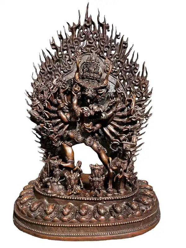Statue de Yamantaka courroucé