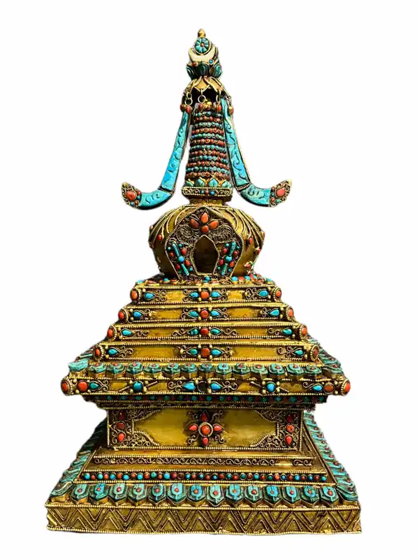 Statue bouddhiste de stupa