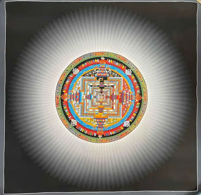 Mandala Kalachakra du Lotus du Népal