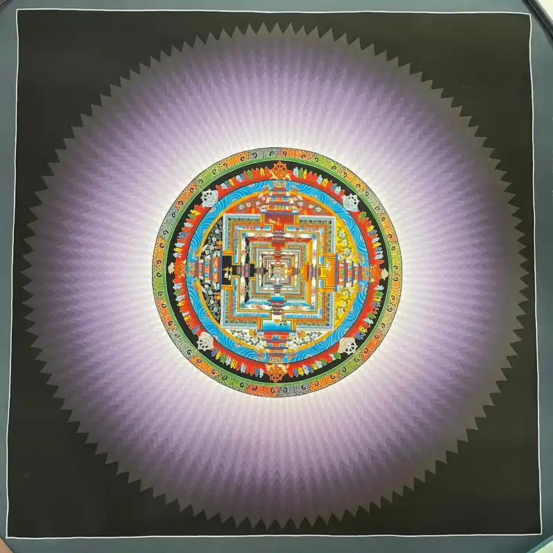 Le mandala de Kalachakra de 100 cm