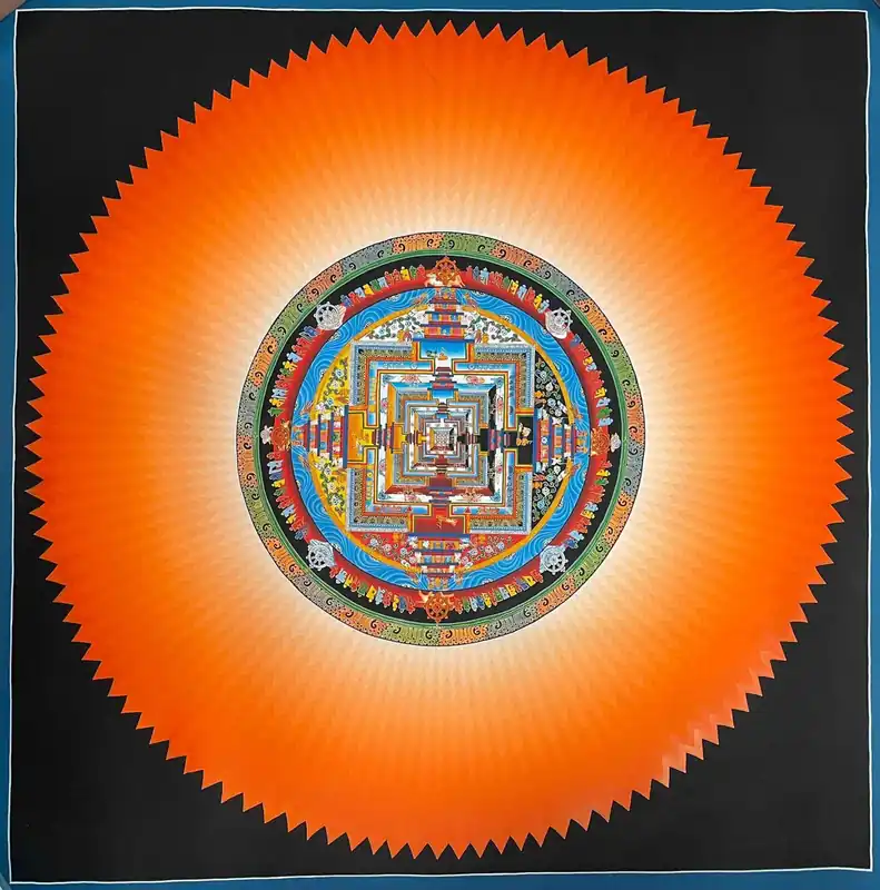 Art du mandala bouddhiste de Kalachakra