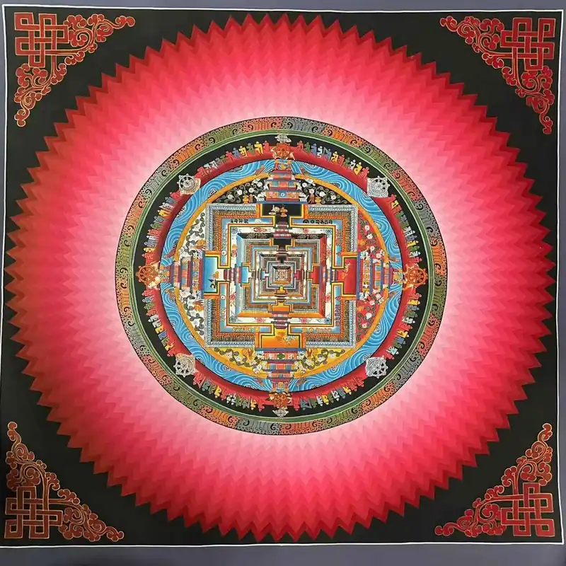 Art de la peinture mandala tibétaine Kalachakra