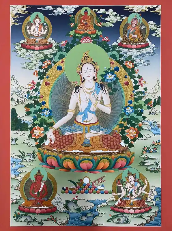 Thangka de la déesse Tara Blanche de Karma Gardri