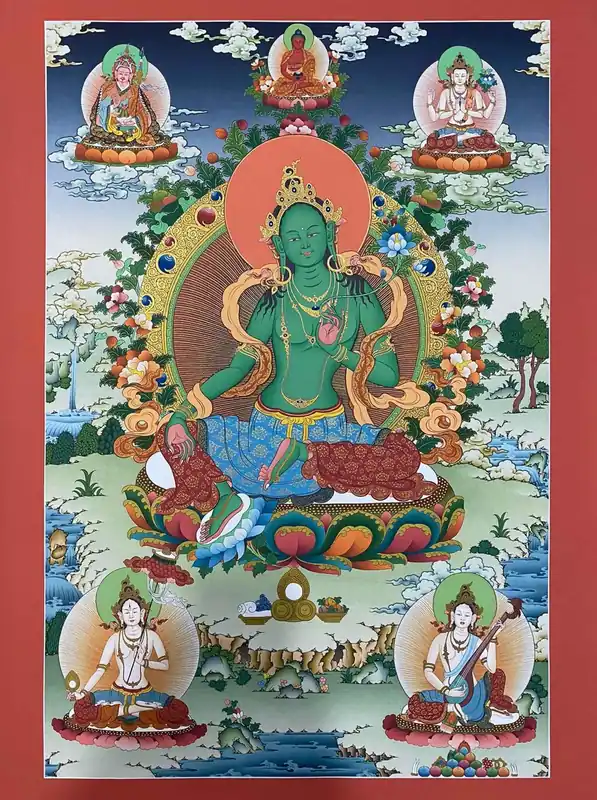 Thangka de la Tara Verte Karma Gardri
