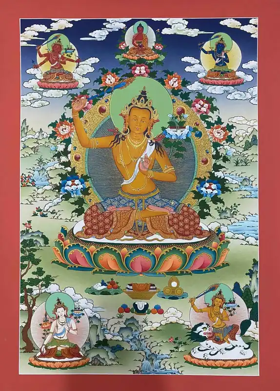 Thangka de Manjushri Karma Gardri