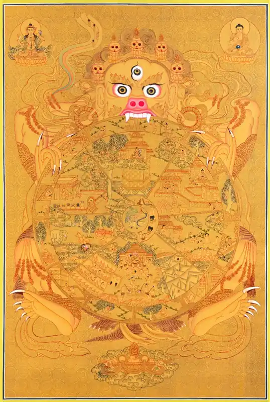 Thangka de la Roue du Samsara
