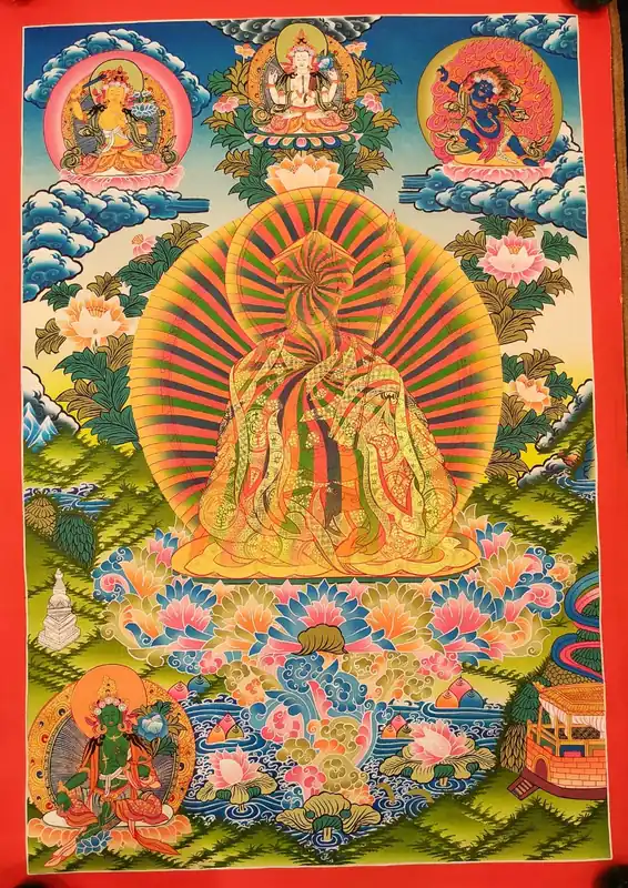Guru Padmasambhava avec le Corps Arc-en-ciel
