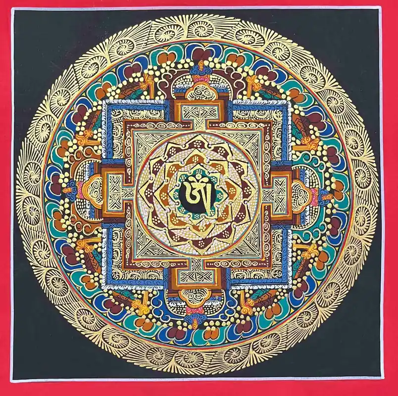Le mandala Om de 20 cm