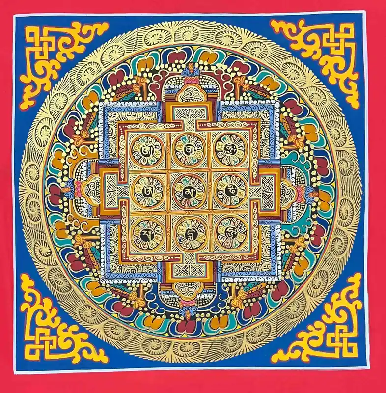Art du mandala des neuf planètes