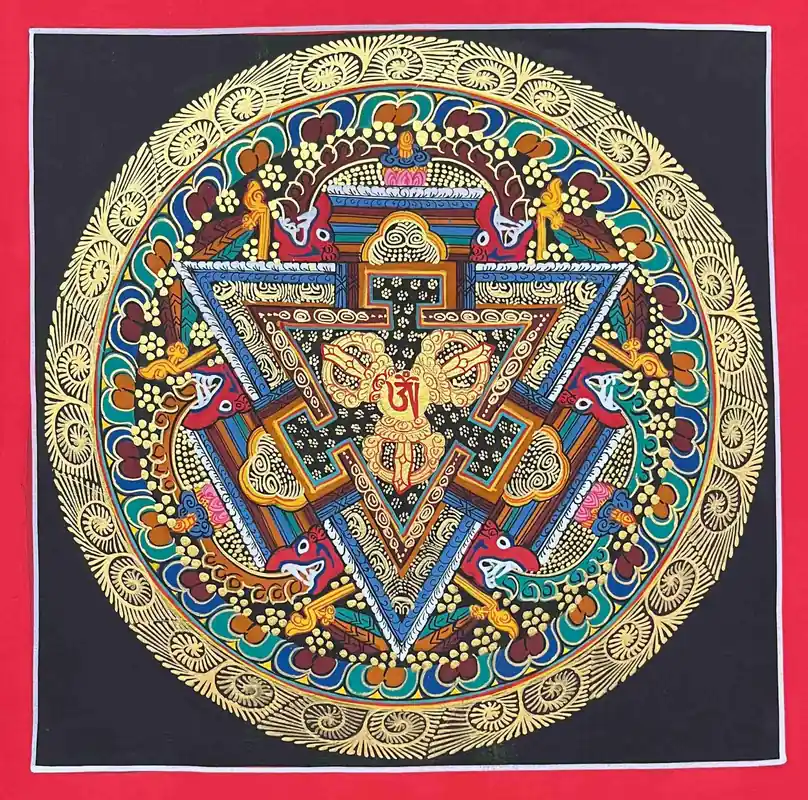 Art du mandala à triple dorje