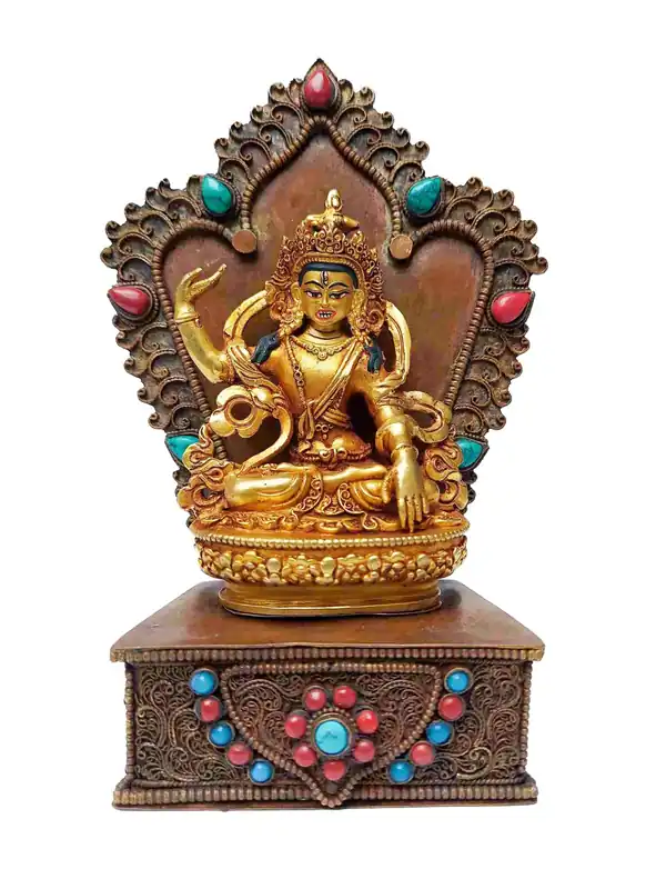 Statue de Green Tara faite à la main du Népal