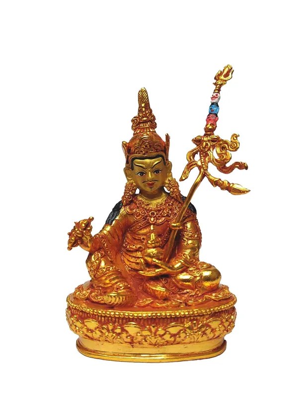 Statue artisanale de Guru Padmasambhava en provenance du Népal.