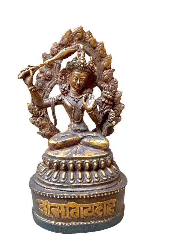 Statue rituelle de Manjushri de 12 cm