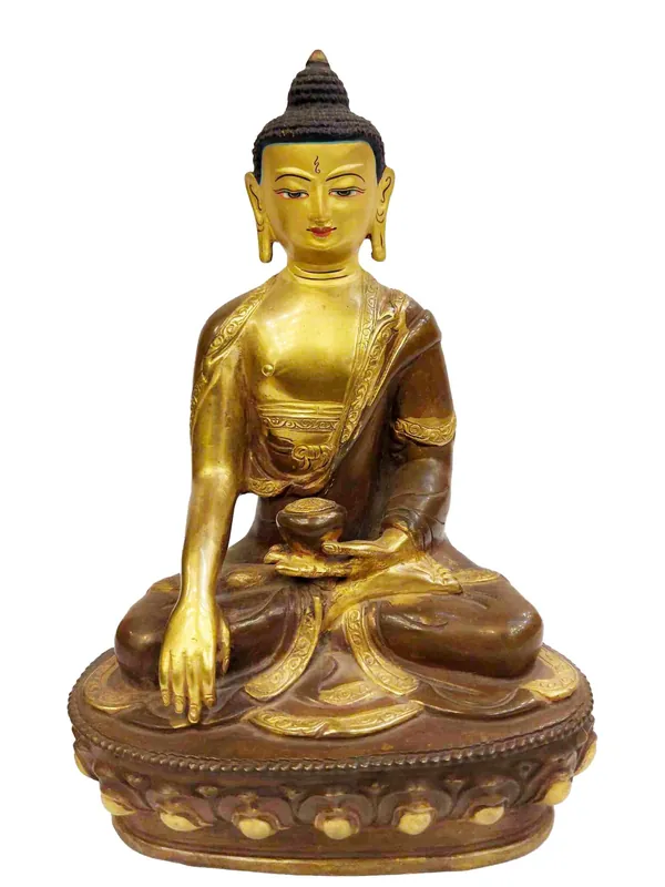 Statue traditionnelle de Gautama Bouddha du Népal