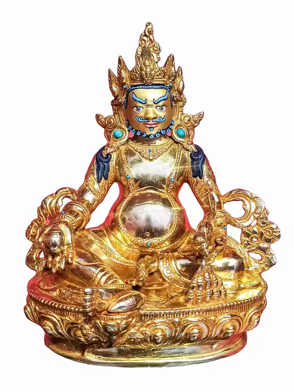 Divinité de la richesse – Statue bouddhiste de Jambhala Jaune
