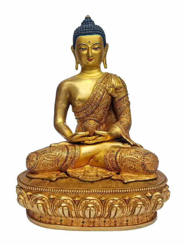 Namo Amitabha Buddha Copper Statue
