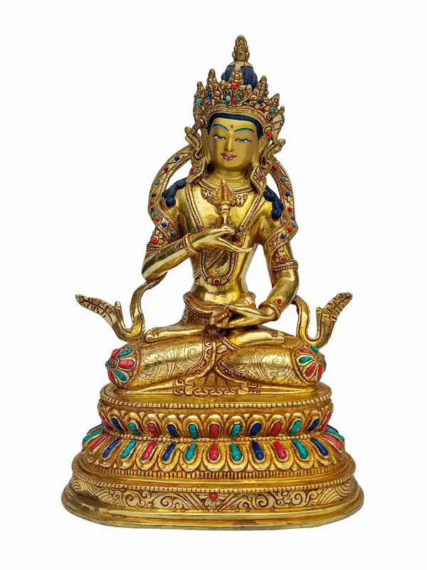 Statue en cuivre du rituel Dorje Sempa