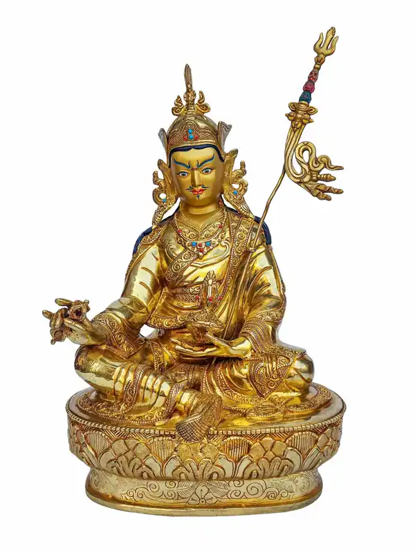 Statue tibétaine de Guru Rinpoche provenant du Népal