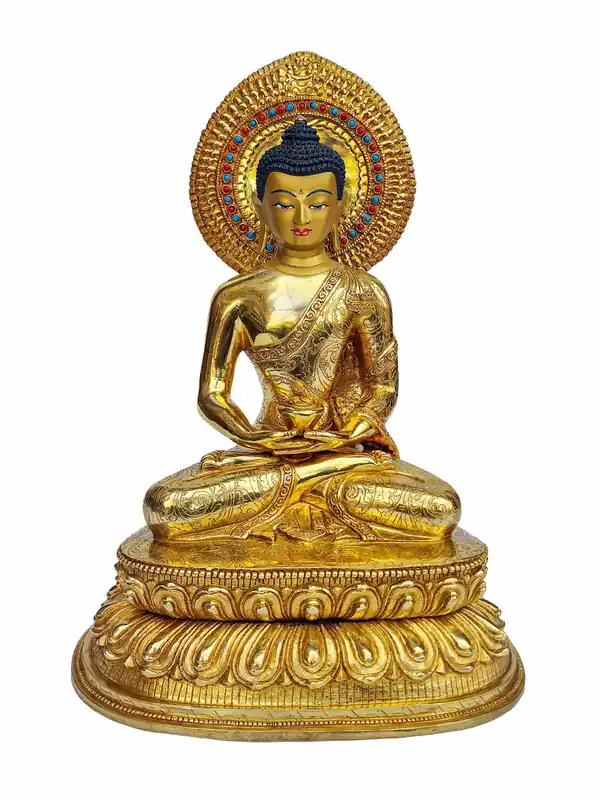 Statue rituelle d’Amitabha Bouddha du Népal