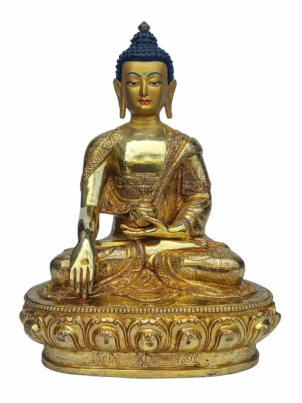 Statue du Bouddha Gautama tibétain