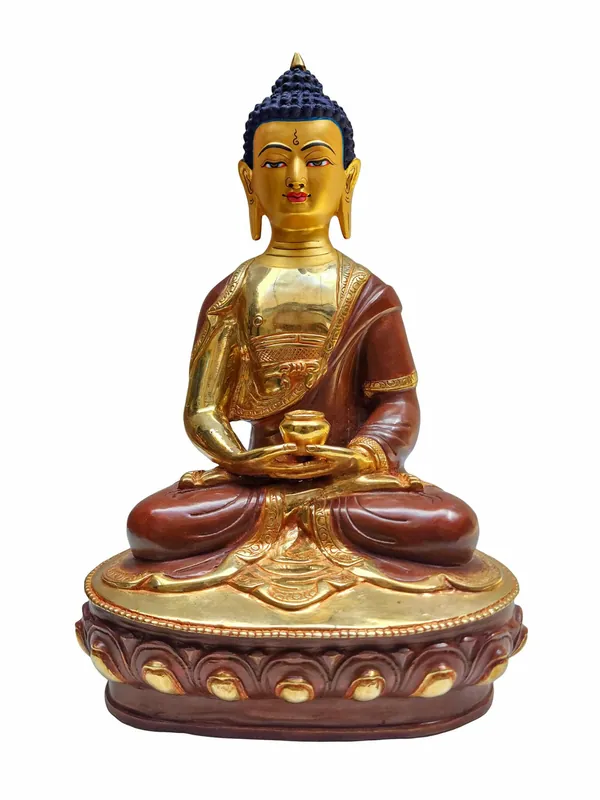 Statue tibétaine d’Amitabha Bouddha du Népal