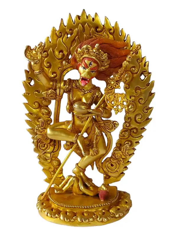 Statue traditionnelle de Simhamukha