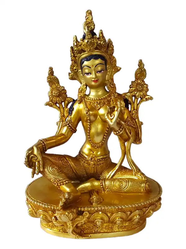 Statue traditionnelle de Tara verte – déesse de la compassion