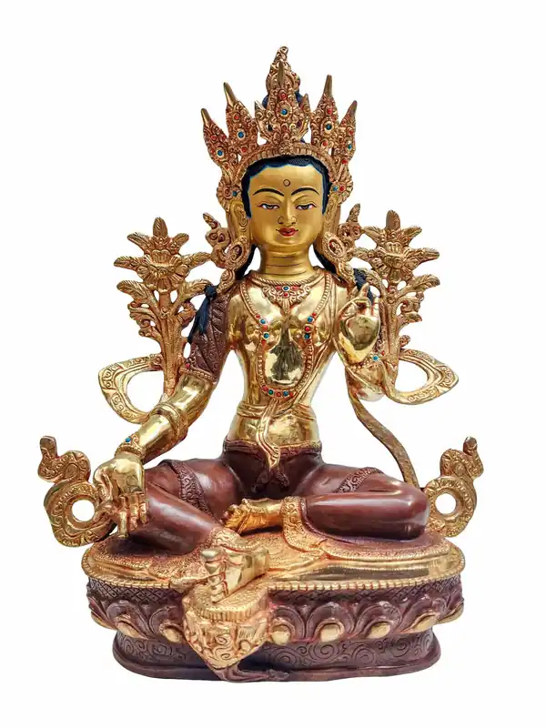Statue de la Tara verte tibétaine – déesse de la compassion