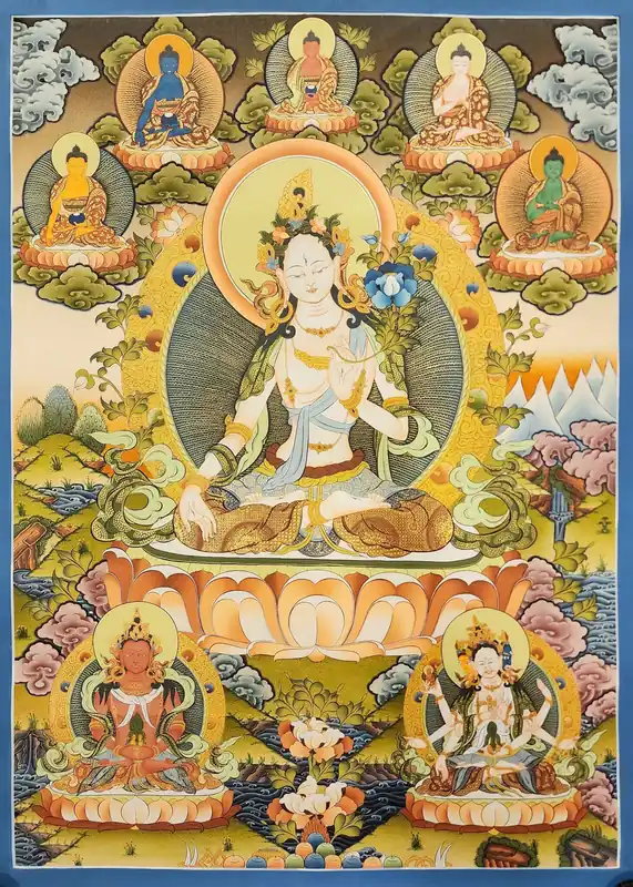 Tara blanche avec l’art de Namgyalma