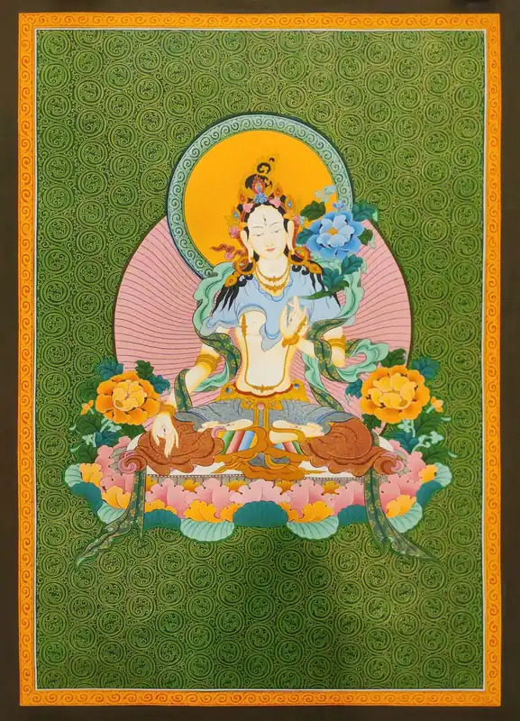 Thangka de la Tara Blanche – style tibétain