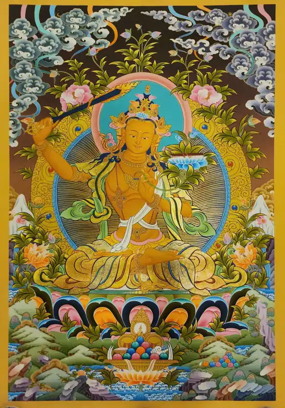 Rituel de Manjushri Thangka