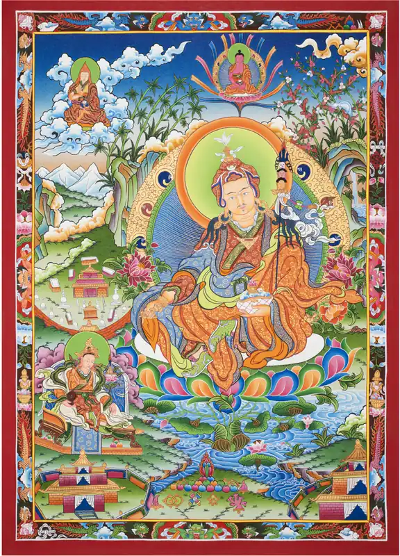 Impression de Thangka de Padmasambhava