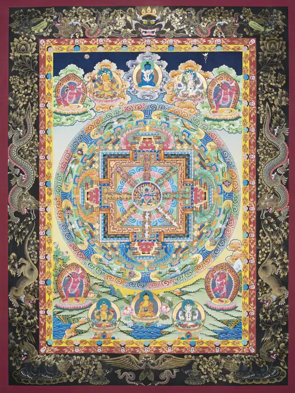 Impression de Thangka de Chakrasamvara