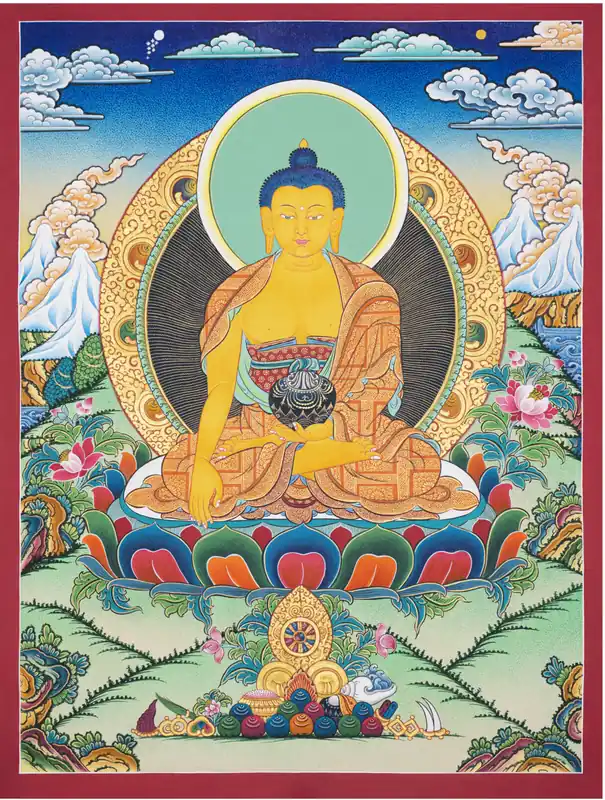Peinture de Thangka de Siddhartha Gautama