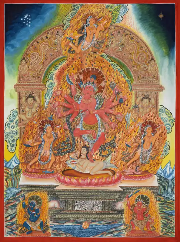 Peinture de Thangka de Dakini