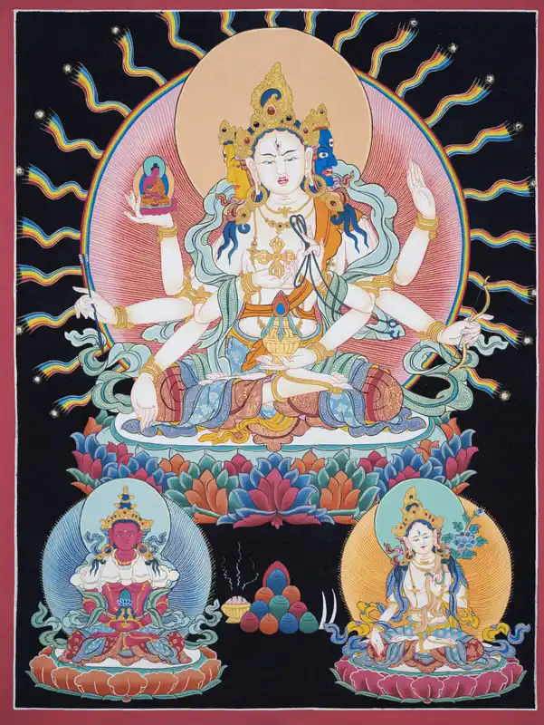 Dolma Karpo peinture thangka tibétaine