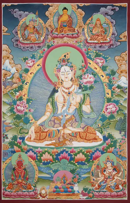 Impression de Thangka tibétain de Dolma Karpo