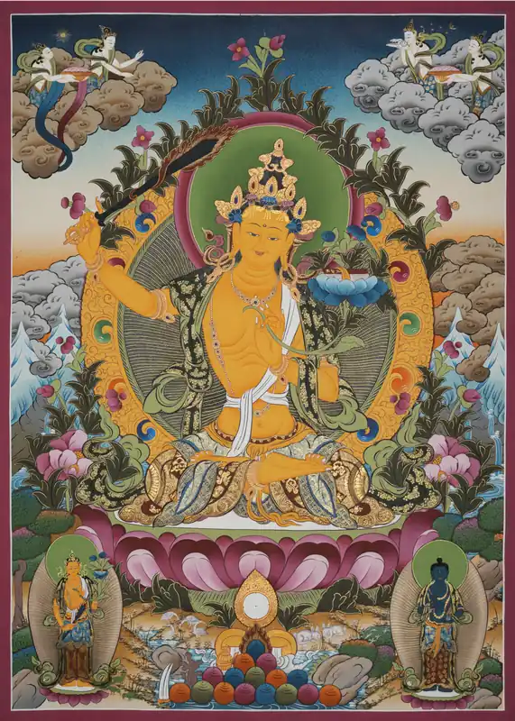 Impression d’un Thangka de Manjushri