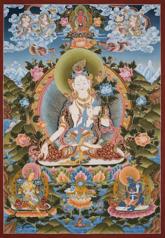 Impression du Thangka bouddhiste de Dolma Karpo