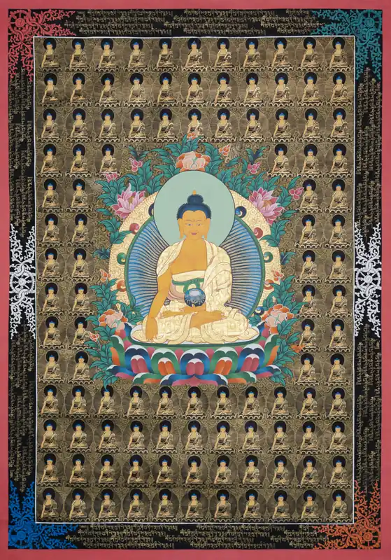Impression de Thangka des 54 Bouddhas