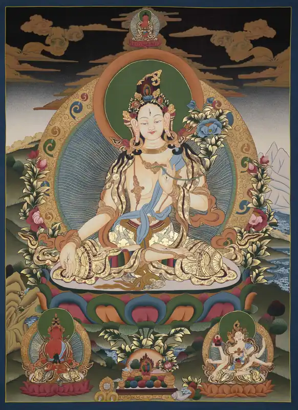 Impression du Thangka rituel de Dolma Karpo