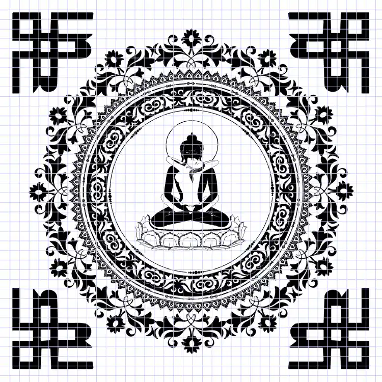 Croquis du Mandala de Samantabhadra